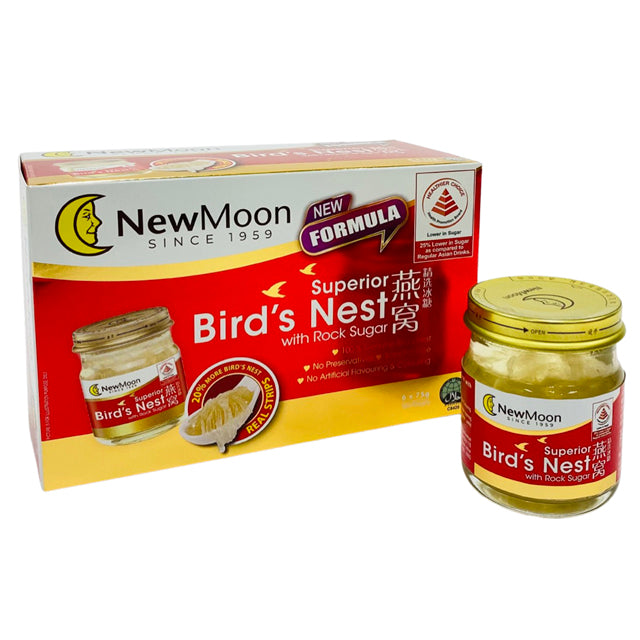 FGAA19 New Moon Superior Bird Nest w Rock Sugar 75g x 6