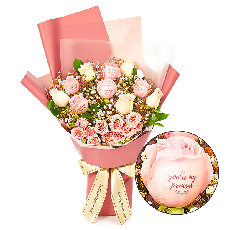 You Are My Princess - 10 Roses Bouquet - Flower Memo