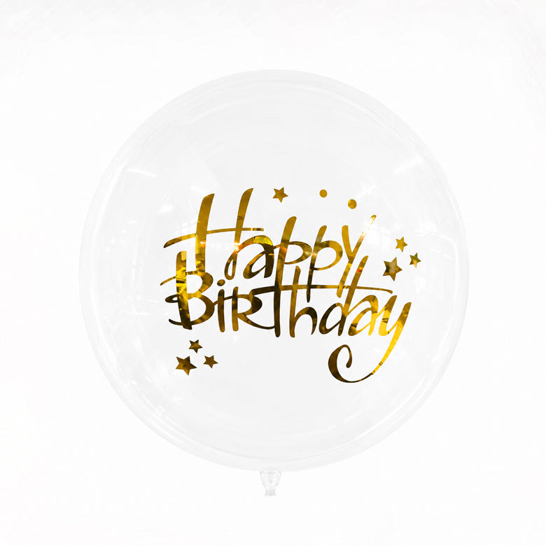 20" Bobo Balloon — Happy Birthday