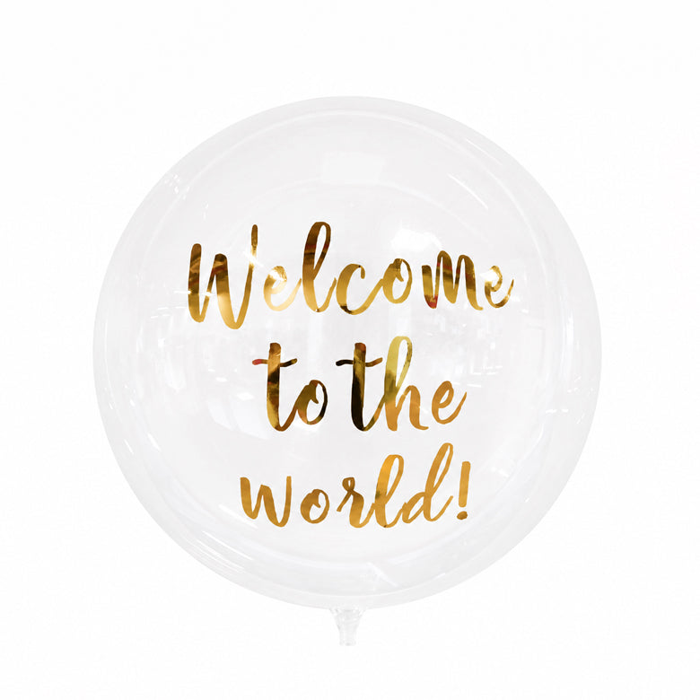 20" Bobo Balloon — Welcome to the World