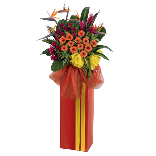 GA25 - Congratulatory Flower Stand - Brilliant Accomplishment