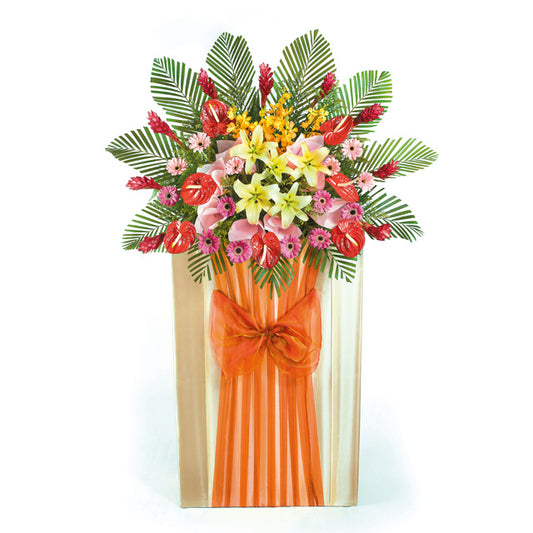 Congratulatory Flower Stand - Joyful Celebrations