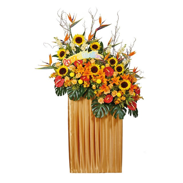 Congratulatory Flower Stand - Scaling Greater Heights