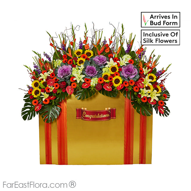 Congratulatory Flower Stand - Grand Celebrations!