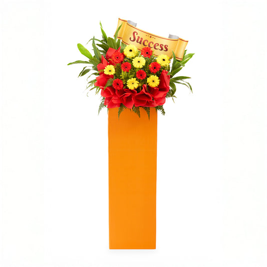 Congratulatory Flower Stand – Success In Bloom
