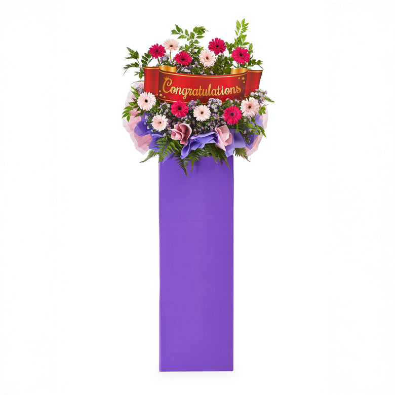 Congratulatory Flower Stand – Radiance & Rise