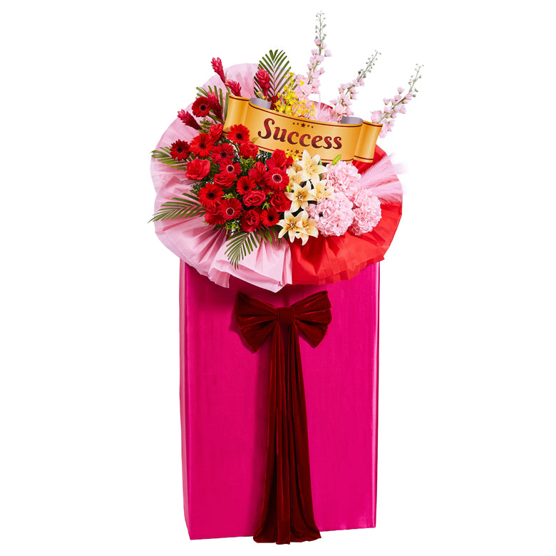 Congratulatory Flower Stand - Grand Success