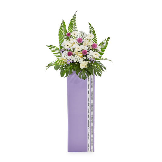 Sympathy Flower Stand – Serenity Blooms