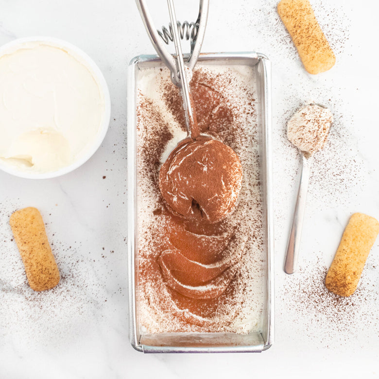Flowers with Momolato Triple Blend Chocolate and Tiramisu Ice Cream Gelatos (Halal-certified)