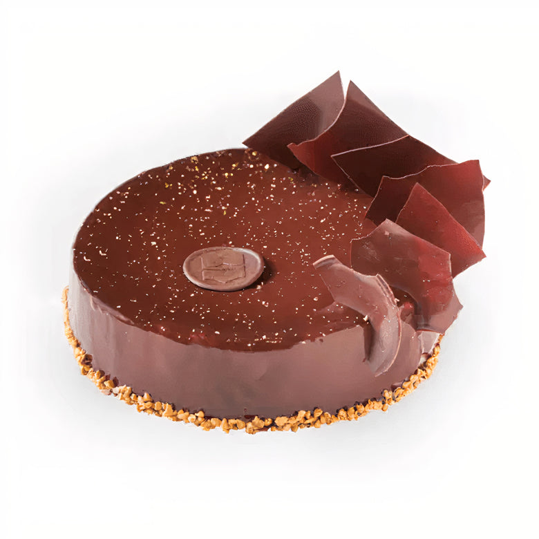 Flowers with Shangri-La Chocolate Truffle Cake
