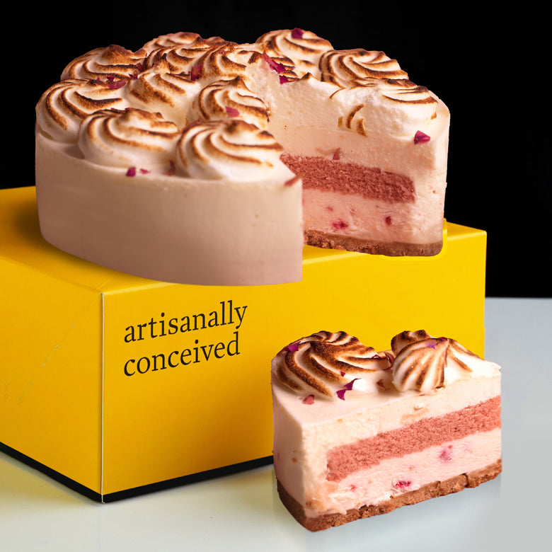 Flowers with Cat & the Fiddle Lychee Rose Frozen Cheesecake (Halal-certified)