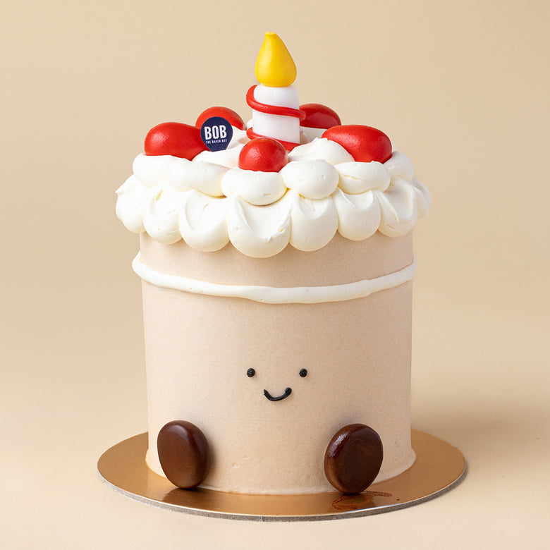 Flowers with Bob the Baker Boy Mini Birthday Strawberry shortcake