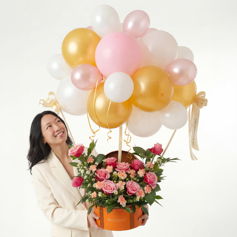 Joyful Soiree – Balloon Cloud Table Flowers