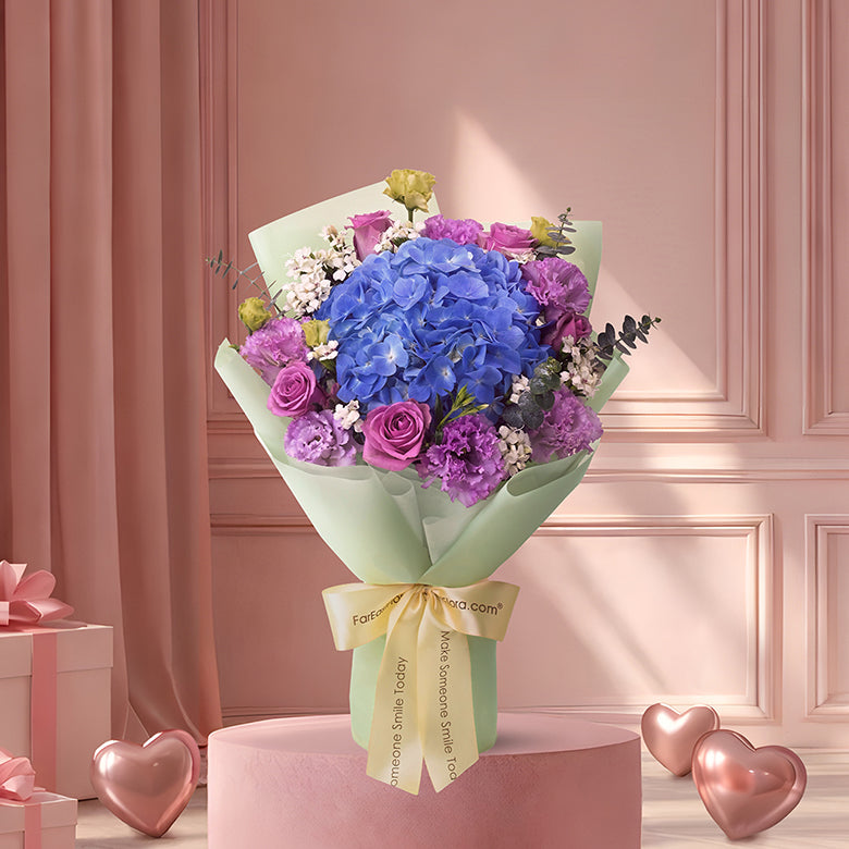 Forever Blue – Flower Bouquet