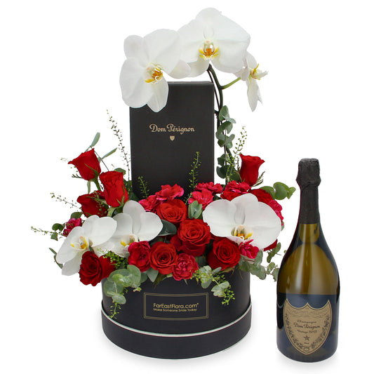Graceful Indulgence - DOM Perignon x Flowers Gift Set