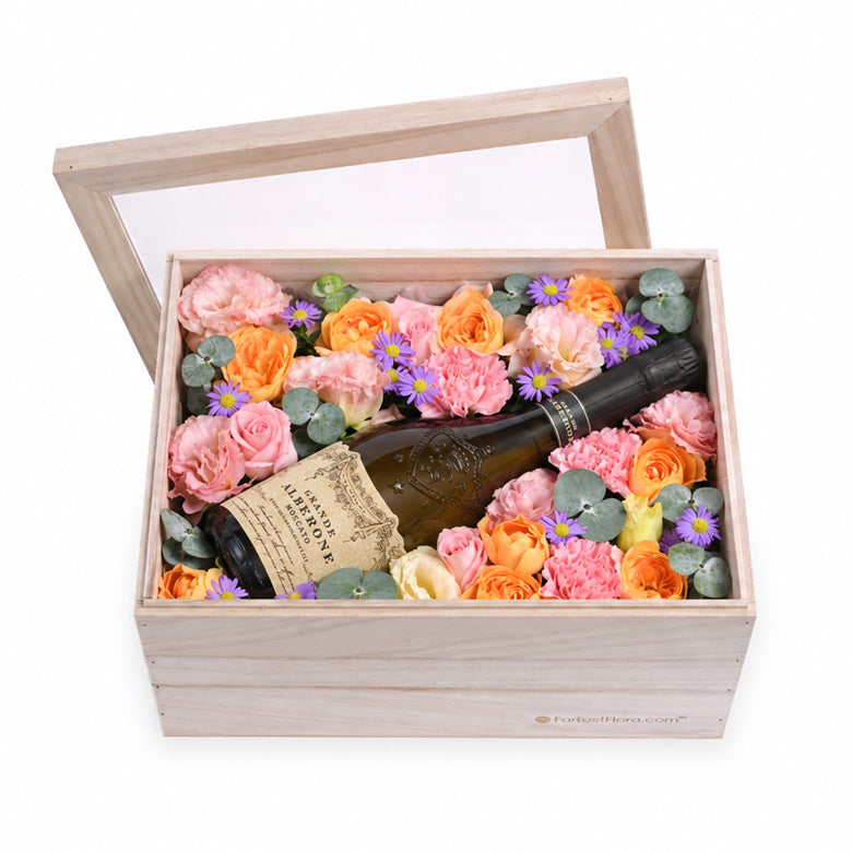 Grande Alberone Moscato x Flowers Gift Set