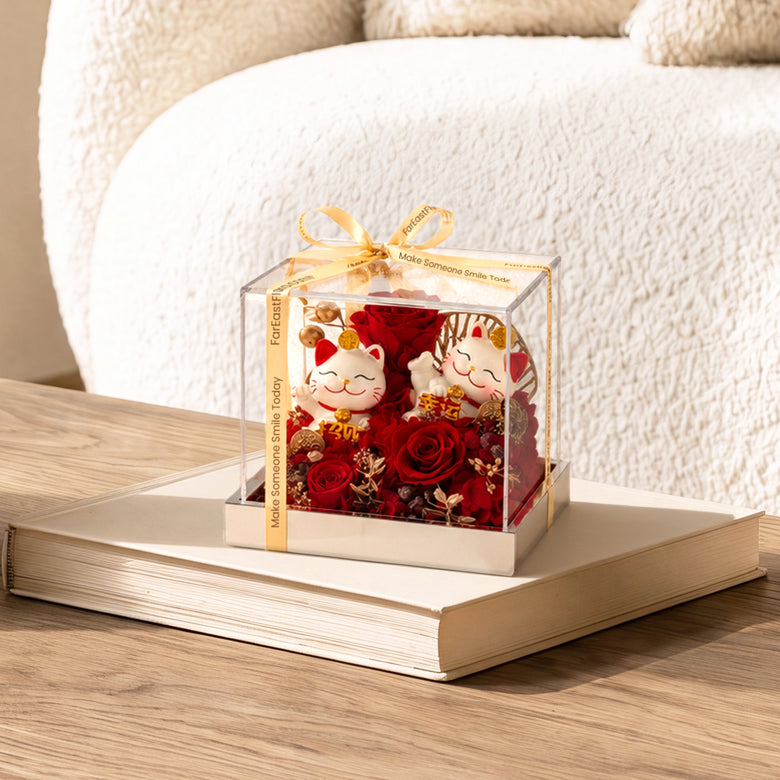 Lucky Fortune Pair – Preserved Flowers
