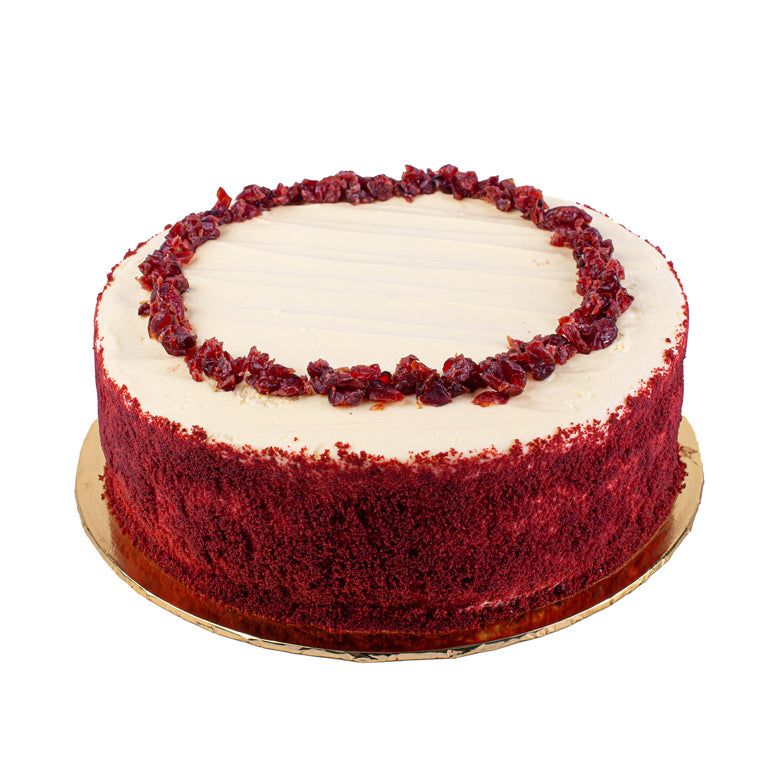 Flowers with Pastry World Red Velvet Frozen Cake (Halal-certified)