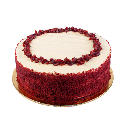 Flowers with Pastry World Red Velvet Frozen Cake (Halal-certified)