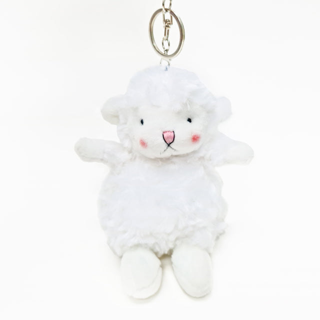 White Lamb Keychain Plush