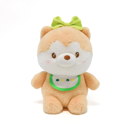 Shiba Inu with Bib & Bow Plush