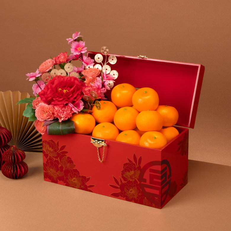 富盈金福 Auspicious Bloom x Bountiful Orange Hamper