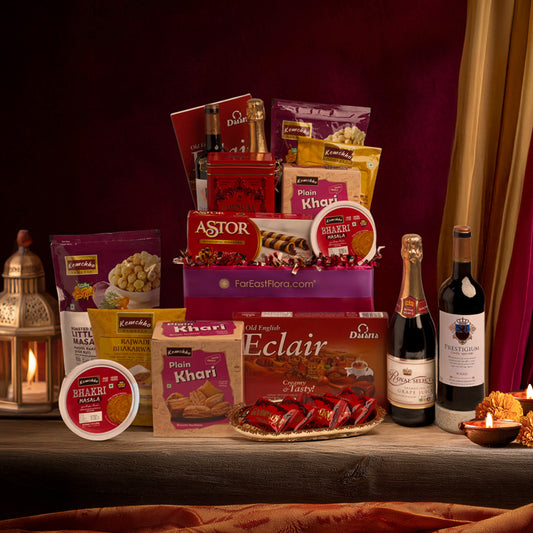Radiant Delight – Deepavali Wine & Treats Hamper 