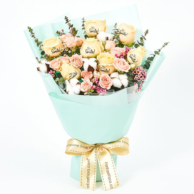 FC02 - Like A Sunshine - 7 Roses Bouquet - Flower Memo
