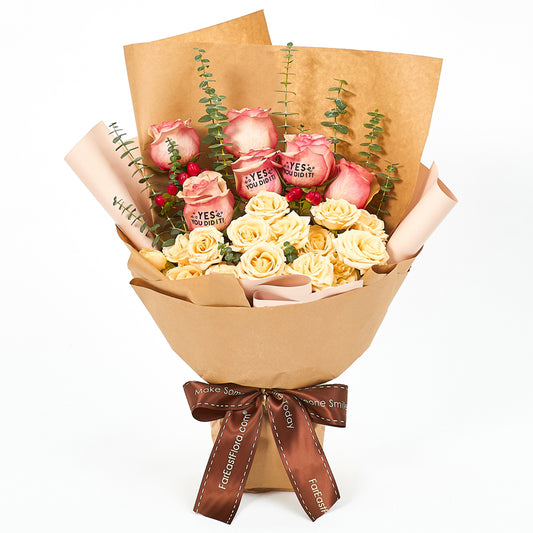 Go-getter - 6 Roses Bouquet - Flower Memo