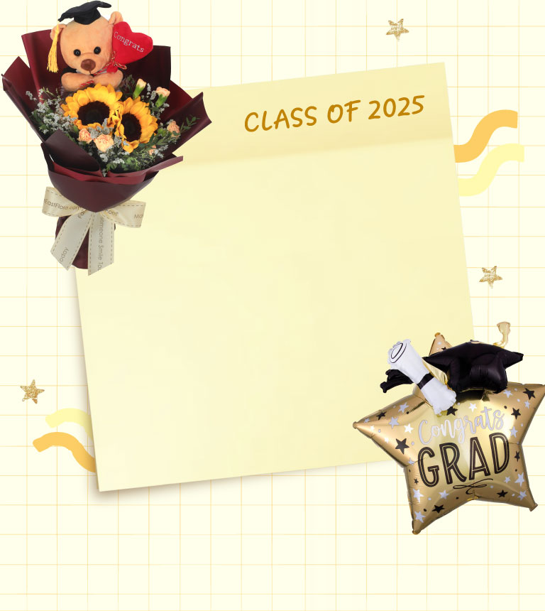 Happy Graduation! Enjoy 10% OFF Flowers