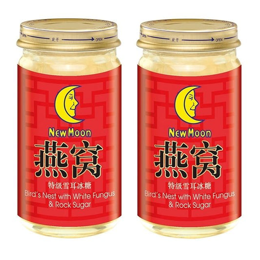 New Moon Bird's Nest w White Fungus & Rock Sugar (2x150ml)