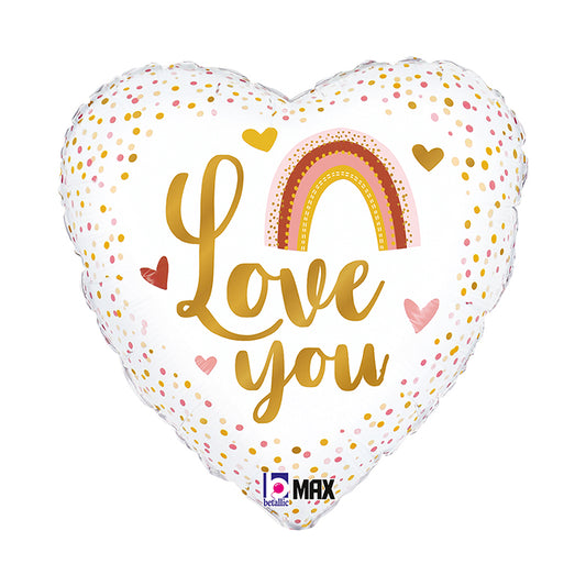 18" Rainbow Love You