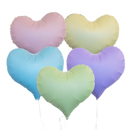 20" Pastel Hearts Balloon Set