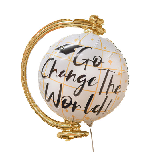 21" "Go Change the World!" Globe Balloon