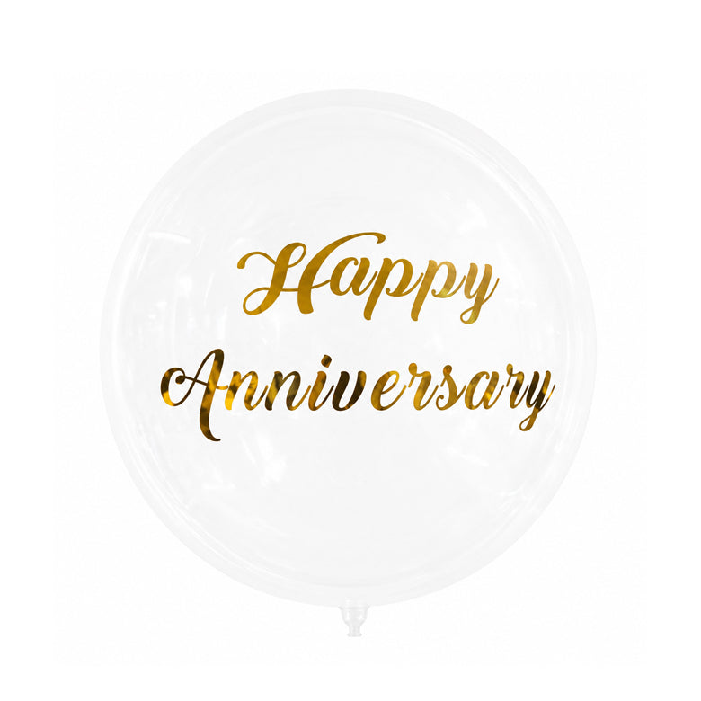 20" Bobo Balloon — Happy Anniversary