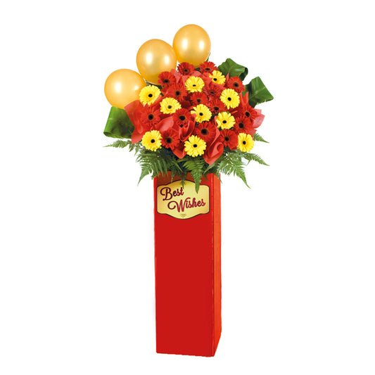 GA08 - Congratulatory Flower Stand - Fiery Passion