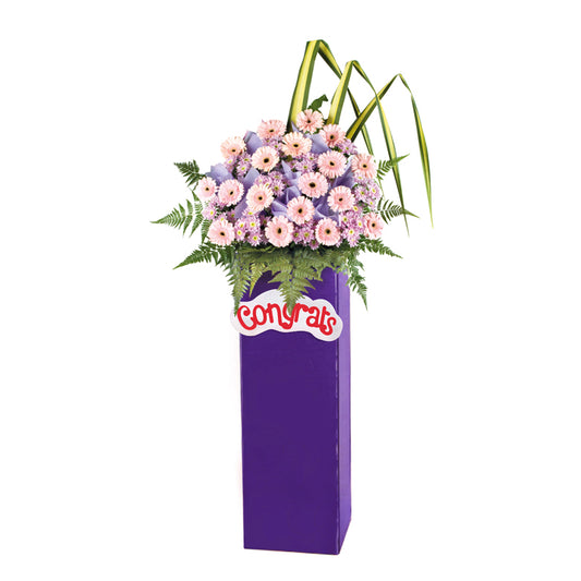 GA11 - Congratulatory Flower Stand - Royal Beginnings