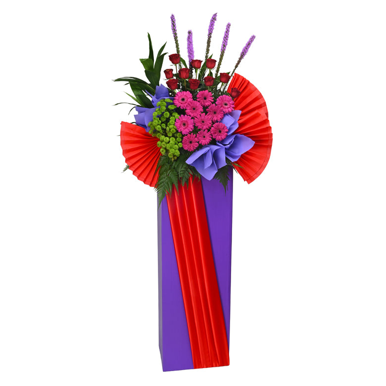 Congratulatory Flower Stand – Regal Ascent