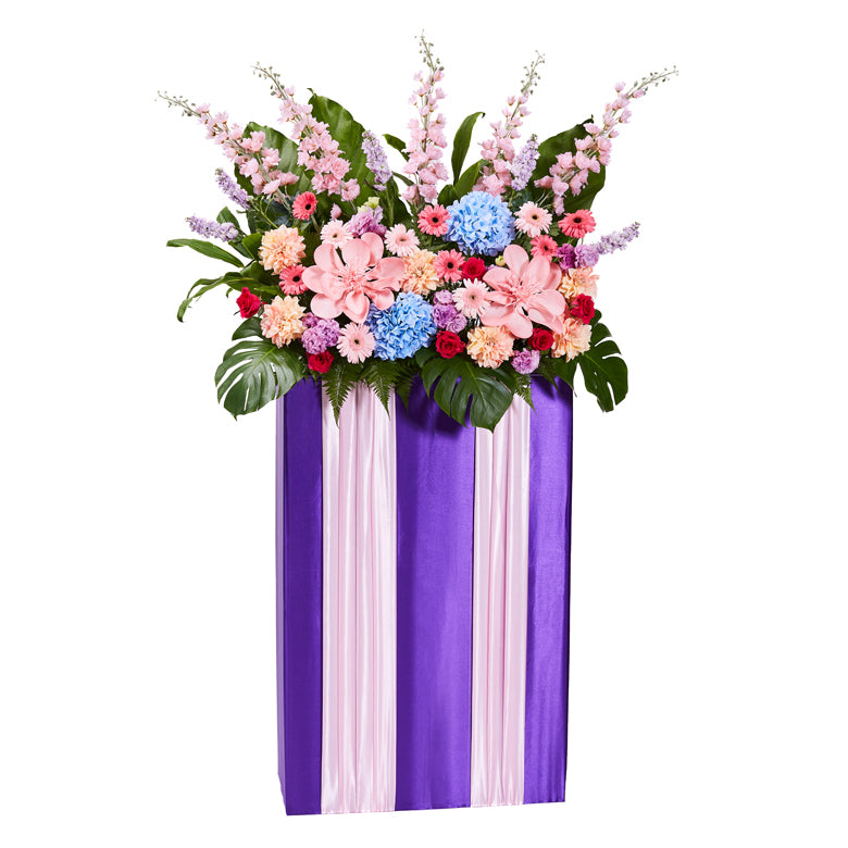 Congratulatory Flower Stand - Blushing Grandeur