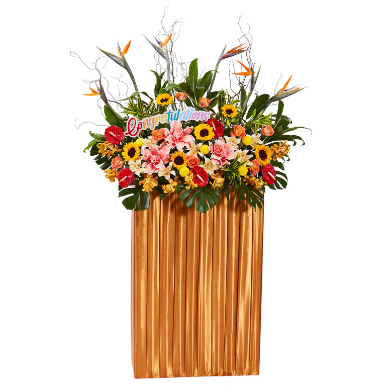 Congratulatory Flower Stand - Grand Ovation