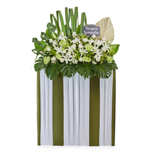 Sympathy Flower Stand – Verdant Remembrance