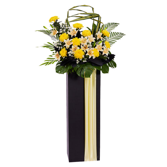 Sympathy Flower Stand - Golden Farewell