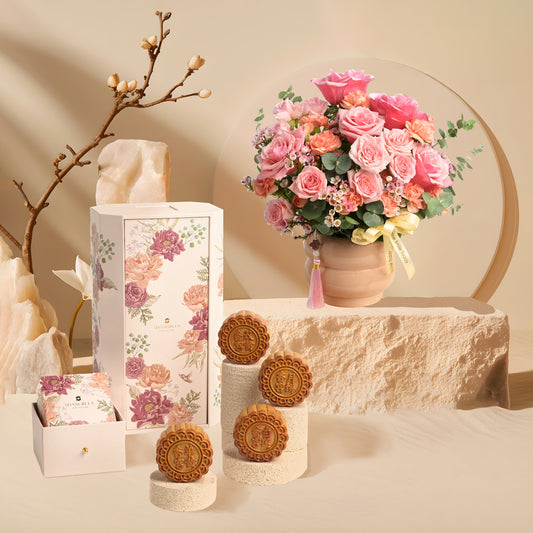 Moonlit Blossoms x Shangri-La Assorted Baked Mooncake 4pcs Gift Set