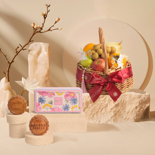 Fruit Basket x Mdm Ling Traditional Mooncake 2pcs Gift Set (Halal-Certified)