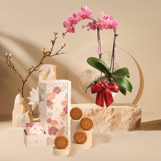 Celestial Orchid Delight x Shangri-La Assorted Mooncake 4pcs Gift Set