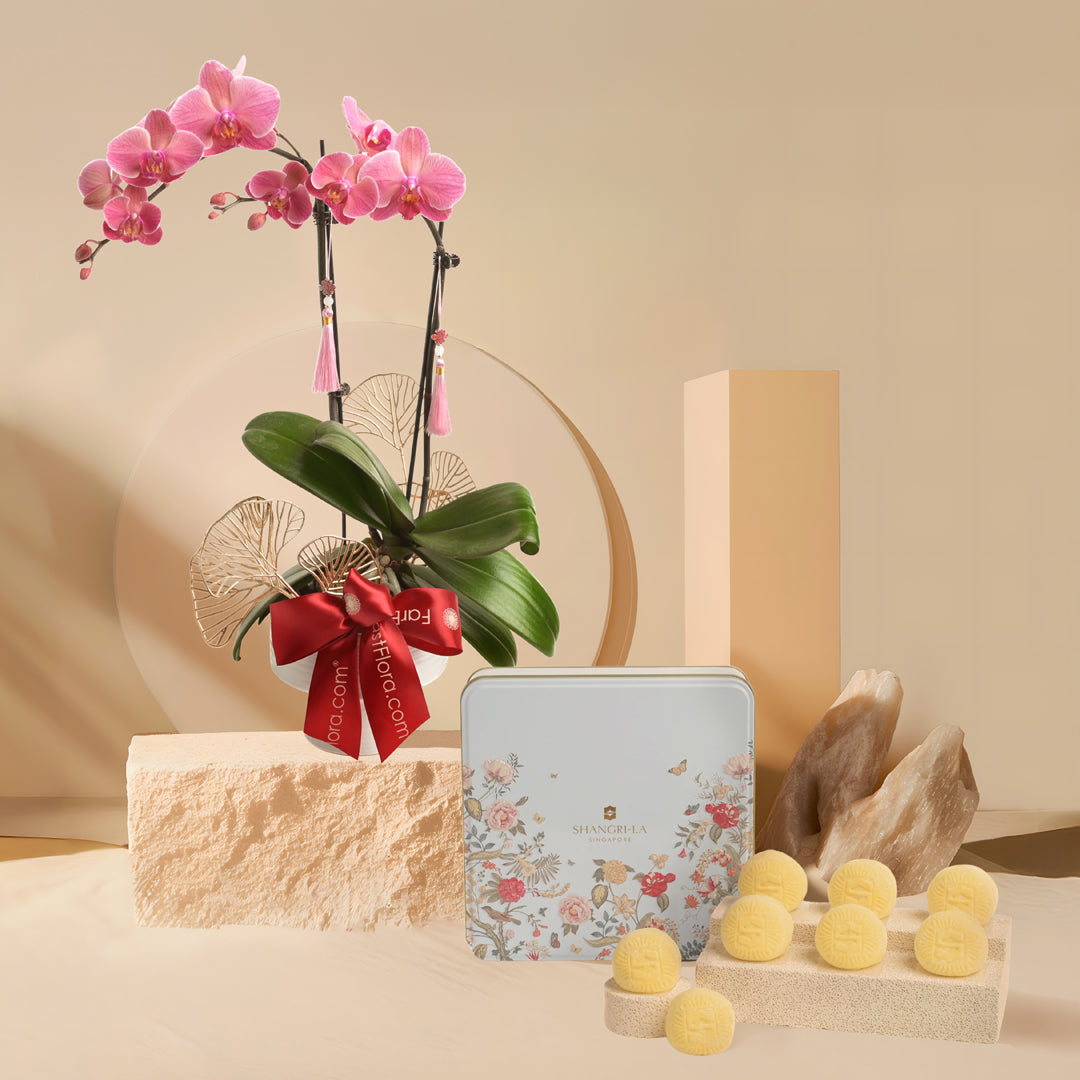 Celestial Orchid Delight x Shangri-La Durian Snowskin 8pcs Gift Set