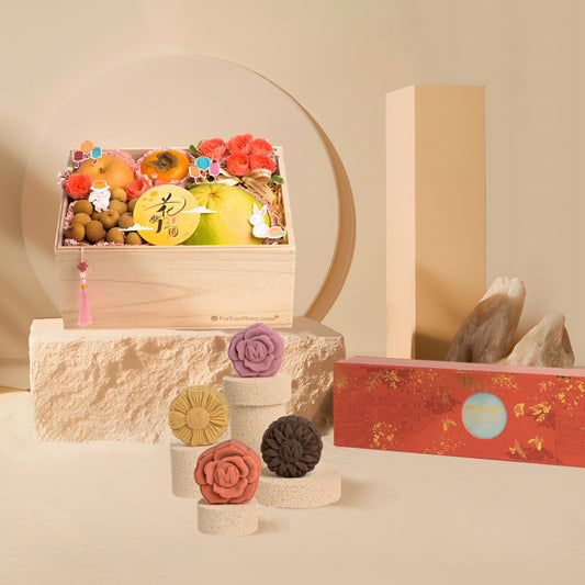 Fruit Box x Mdm Ling Signature Mooncake 4pcs Gift Set (Halal-Certified)