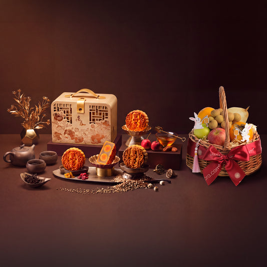 Moon Feast x Marriott Singapore Assorted Baked Mooncakes 4pcs Gift Set
