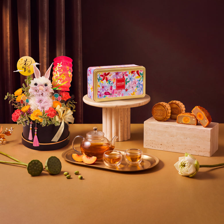 Jade Rabbit x Mdm Ling Bakery Traditional Baked Mooncakes 2pcs Gift Set (Halal-certified)