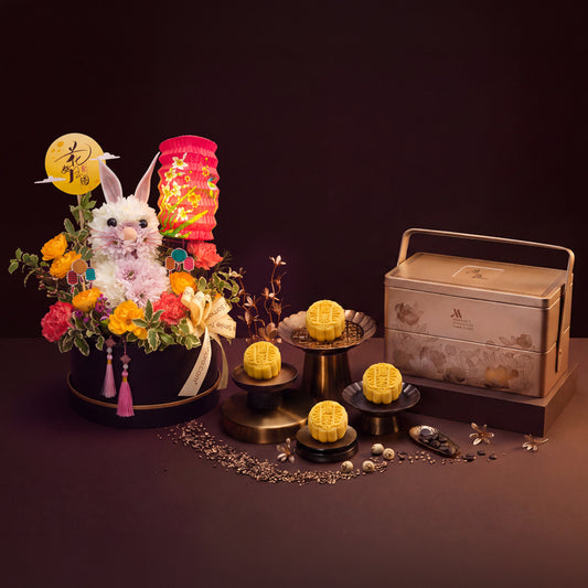 Jade Rabbit x Marriott Singapore Mao Shan Wang Durian Premium Snowskin Mooncakes 8pcs Gift Set